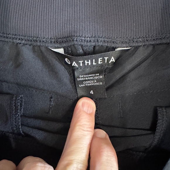 Athleta Black Performance Shorts Women’s Size 4 Athletic - Picture 2 of 6
